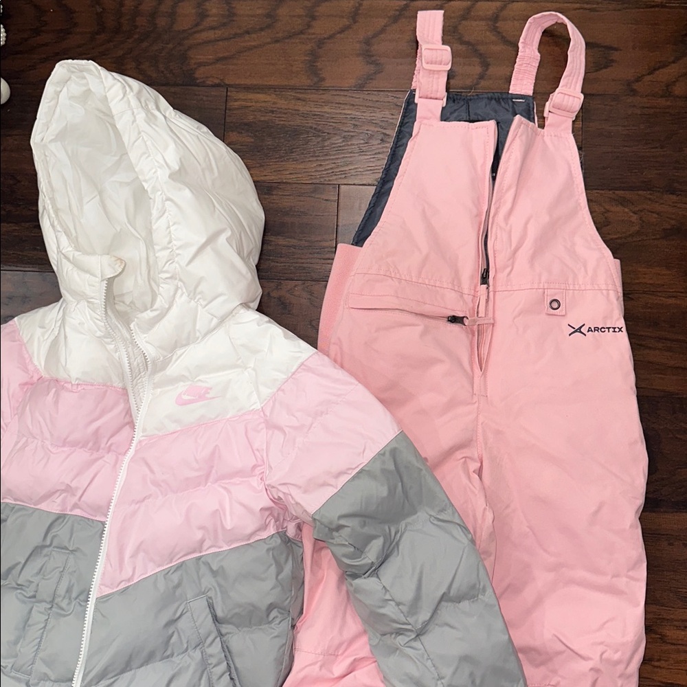 Nike Winter Jacket and Arctix Snow Pants Set